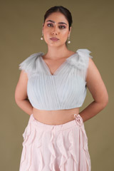 Ruffle Crop Top And SkirtDSC04087