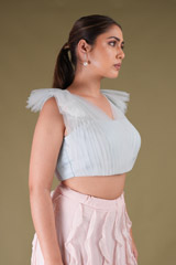 Ruffle Crop Top And SkirtDSC04090