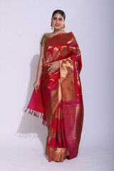 Red Silk Saree466_video