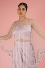 Lavender Cape With Drape SkirtDSC02298