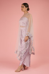 Lavender Cape With Drape SkirtDSC02301
