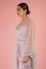 Lavender Cape With Drape SkirtDSC02302