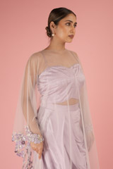 Lavender Cape With Drape SkirtDSC02303