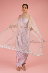 Lavender Cape With Drape SkirtDSC02305