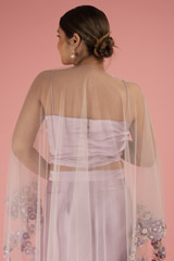 Lavender Cape With Drape SkirtDSC02310