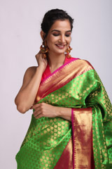 Green Silk SareeIMG_1353