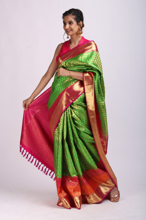 Green Silk Saree