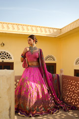 Pink Embroidered LehengaDSC03050
