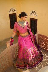 Pink Embroidered LehengaDSC03062