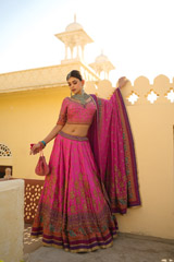 Pink Embroidered LehengaDSC03067