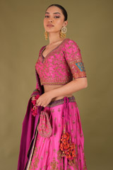 Pink Embroidered LehengaDSC04760