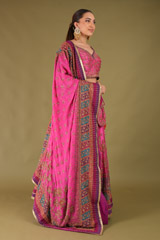 Pink Embroidered LehengaDSC04763