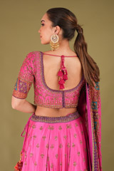 Pink Embroidered LehengaDSC04766