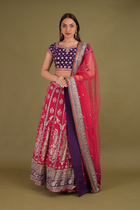 Gota Work Lehenga