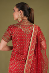 Red Palazzo Kurta SetDSC04911