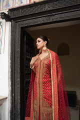 Red Palazzo Kurta SetDSC07232