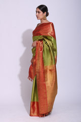 Green Silk SareeIMG_1342