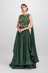 Green Layered Embroidered Gown_DSC8278-Edit
