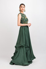 Green Layered Embroidered Gown_DSC8281-Edit