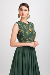 Green Layered Embroidered Gown_DSC8287-Edit