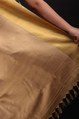 Blue Saree With Golden BorderIMG_1409