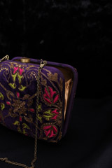 Vintage  Purple ClutchIMG_1280