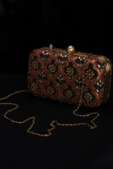 Black Honeycomb Clutch