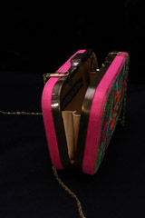 Green Pink Block ClutchIMG_1257