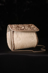 Beige Brocade Sling BagIMG_2664
