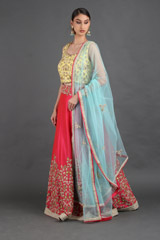 Pink Zardosi Lehenga Set