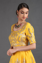 Yellow Gota Pati Lehenga SetIMG_1393