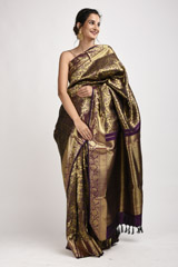 Purple Zari Motif Silk Saree_SUB1431