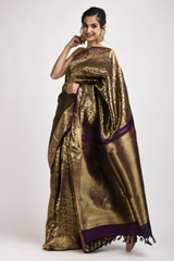 Purple Zari Motif Silk Saree_SUB1435