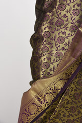 Purple Zari Motif Silk Saree_SUB1446