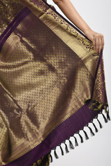 Purple Zari Motif Silk Saree_SUB1449