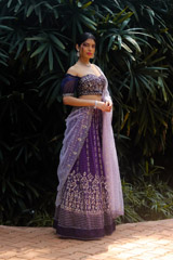 Deep  Purple  LehengaIMG_3490