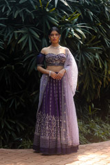 Deep  Purple  LehengaIMG_3495