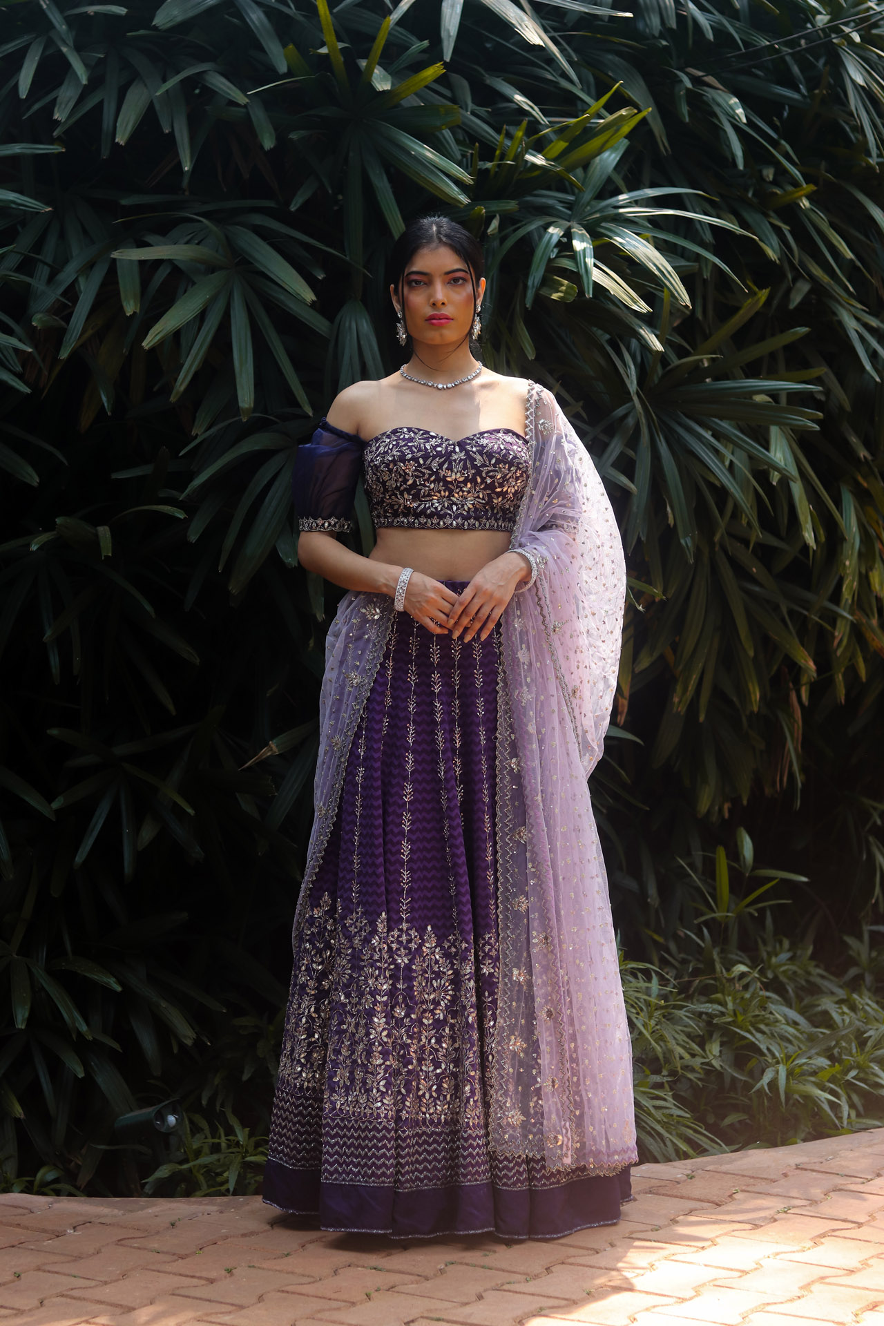 DEEP PURPLE LEHENGA