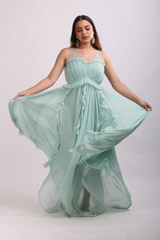 Blue Ruffle GownIMG_7426