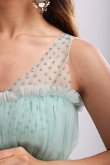 Blue Ruffle GownIMG_7434