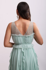 Blue Ruffle GownIMG_7439