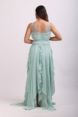 Blue Ruffle GownIMG_7440