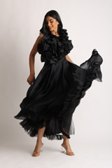 Black Orgazna Ruffle Gown4713_video