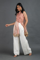 Peach Kali Jacket Top Bottom SetIMG_1491