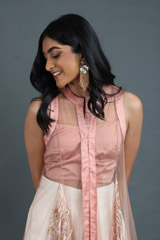 Peach Kali Jacket Top Bottom SetIMG_1492