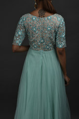 Green Floral Embroidered Dress_DSC5944