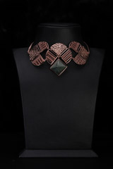 Circle Geometric Motifs Necklace
