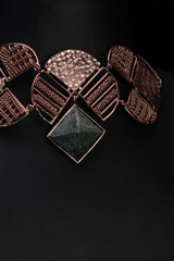 Circle Geometric Motifs NecklaceIMG_0222