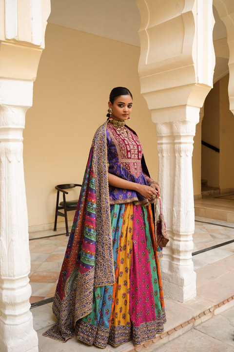 Multicolour Lehenga Set