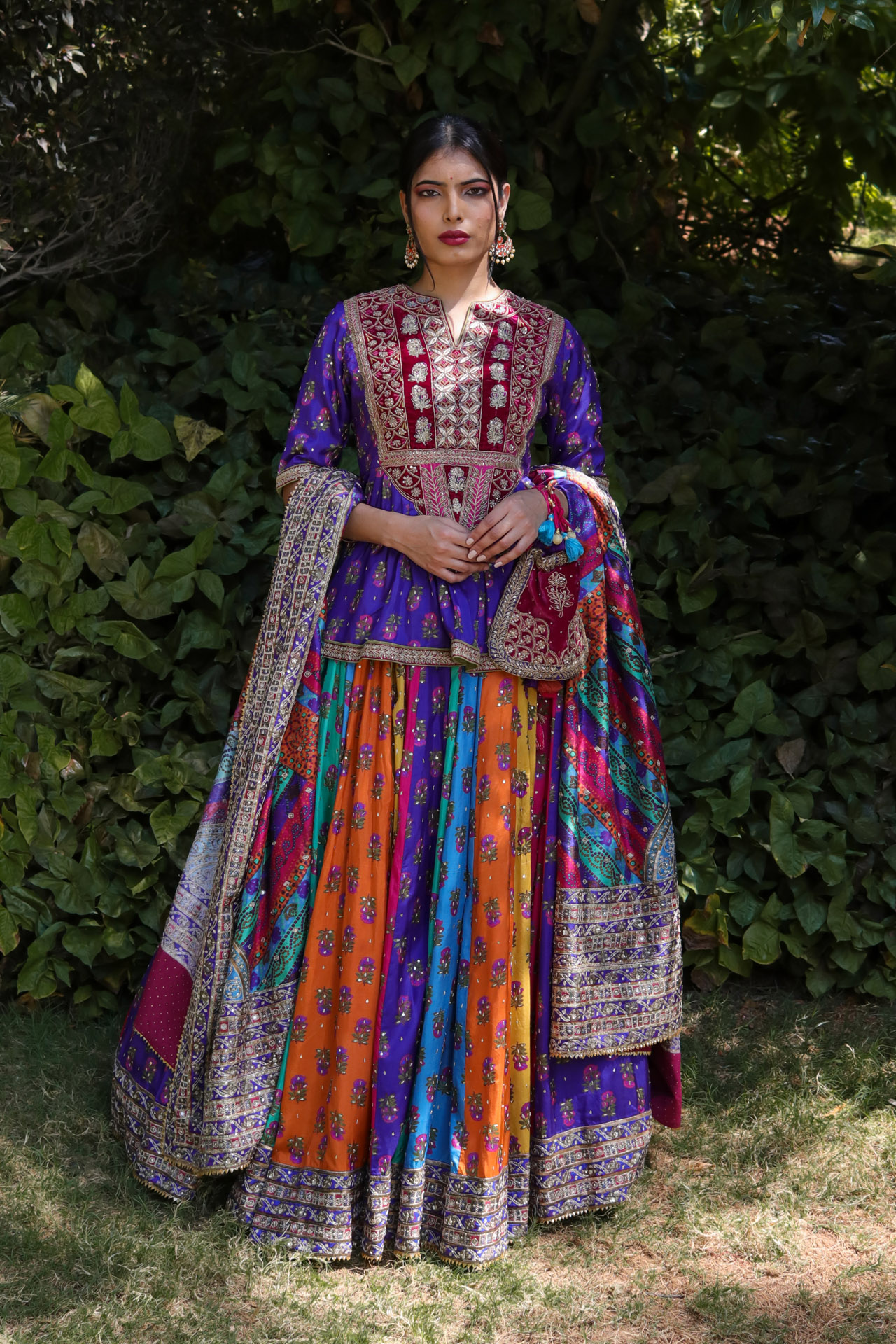 MULTICOLOR LEHENGA